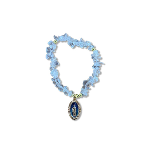 PULSEIRA CRISTAL SÃO JUDAS TADEU MOD2  ( 1 UNIDADE)