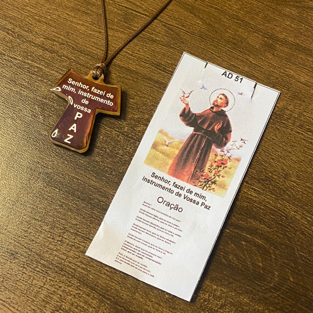 CORDÃO TAU RESINADO SÃO FRANCISCO REGULÁVEL  (6 UNIDADES)