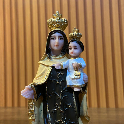 IMAGEM DE RESINA NACIONAL NOSSA SENHORA DO CARMO 15CM (1 UNIDADE)