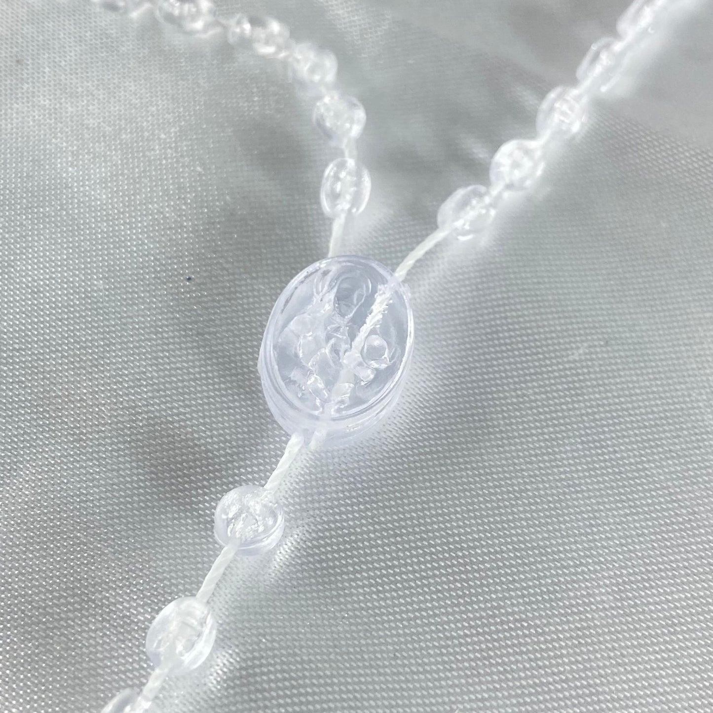 TERÇO ACRÍLICO P TRANSPARENTE (12 UNIDADES)