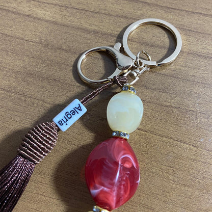 CHAVEIRO DE PEDRARIAS DIVINO ESPÍRITO SANTO COM STRASS MOD4 (1 UNIDADE)