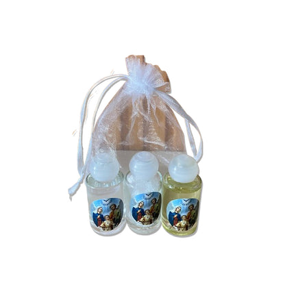 KIT AGUA SAL E ÓLEO SAGRADA FAMÍLIA  (1 UNIDADE)