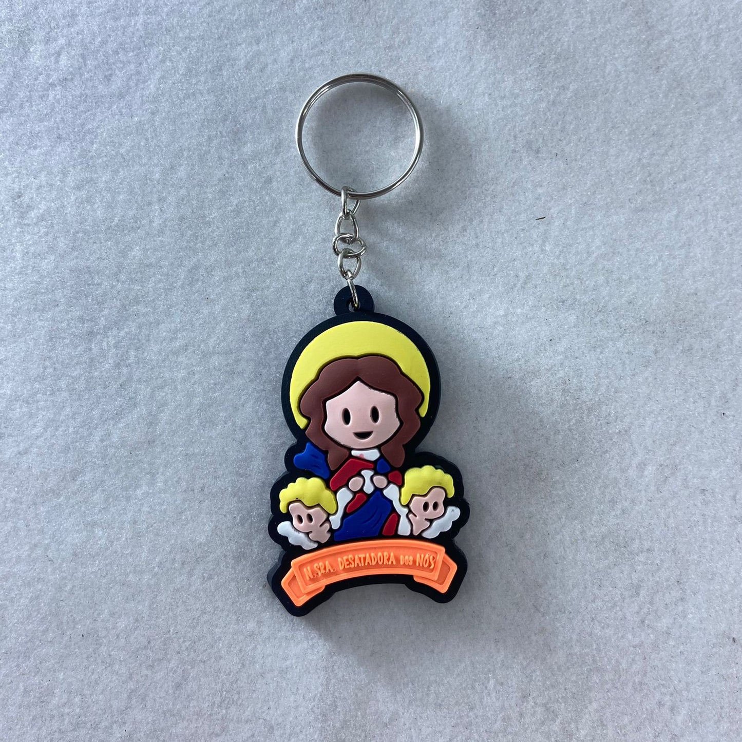 CHAVEIRO EMBORRACHADO NOSSA SENHORA DESATADORA DOS NÓS (12 UNIDADES)