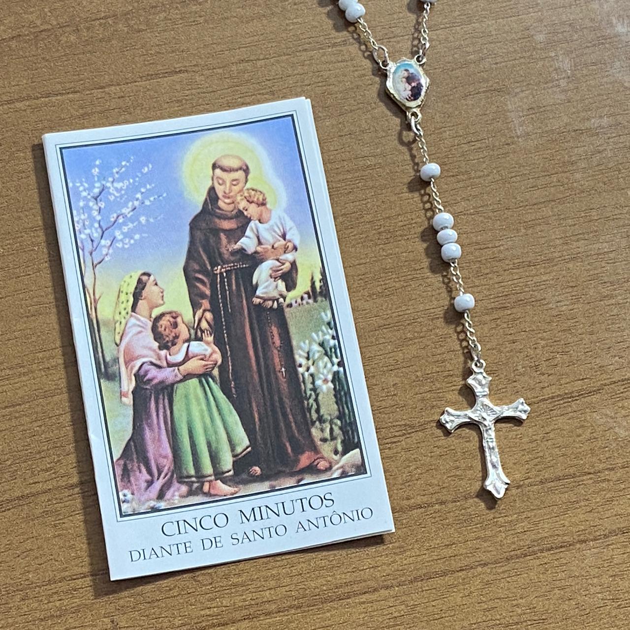 TERÇO MIÇANGA SANTO ANTÔNIO 4MM (1UNIDADE)