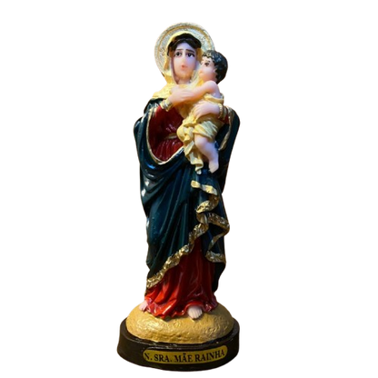 IMAGEM DE RESINA NACIONAL NOSSA SENHORA MÃE RAINHA 15CM (1 UNIDADE)