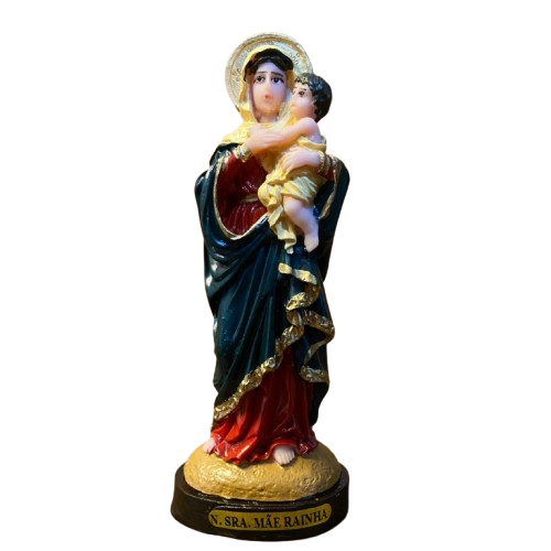 IMAGEM DE RESINA NACIONAL NOSSA SENHORA MÃE RAINHA 15CM (1 UNIDADE)