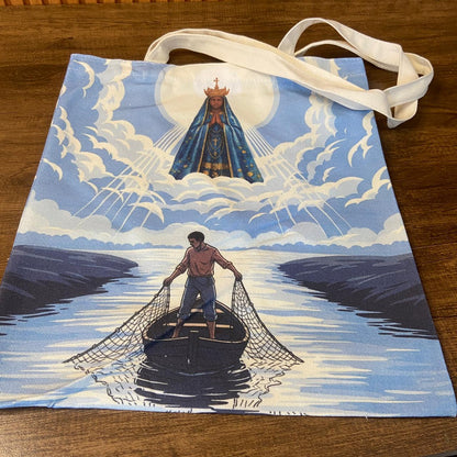 SACOLA DE COMPRAS NOSSA SENHORA APARECIDA 39x34,5CM  - MOD2 (1 UNIDADE)