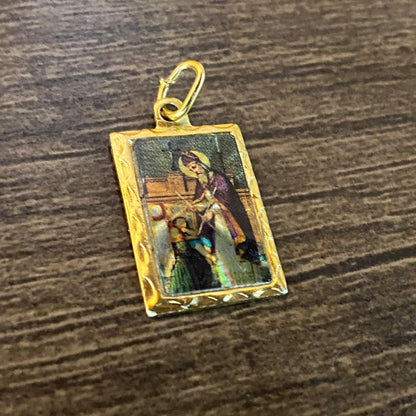 MEDALHA ALUMINIO QUADRADA SÃO BRÁS  (12UNIDADES)