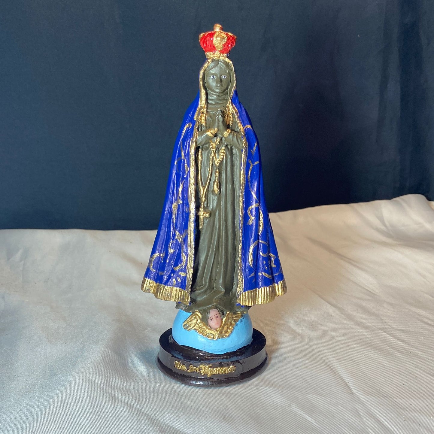 IMAGEM DE RESINA NACIONAL NOSSA SENHORA APARECIDA 21CM MOD2 (1 UNIDADE)