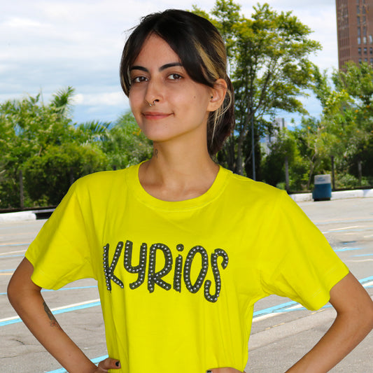 CAMISETA VERDE LIMÃO KYRIOS TAMANHO G (1 UNIDADE)