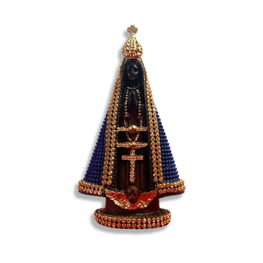 IMAGEM DE RESINA NACIONAL NOSSA SENHORA APARECIDA 21CM (1 UNIDADE)