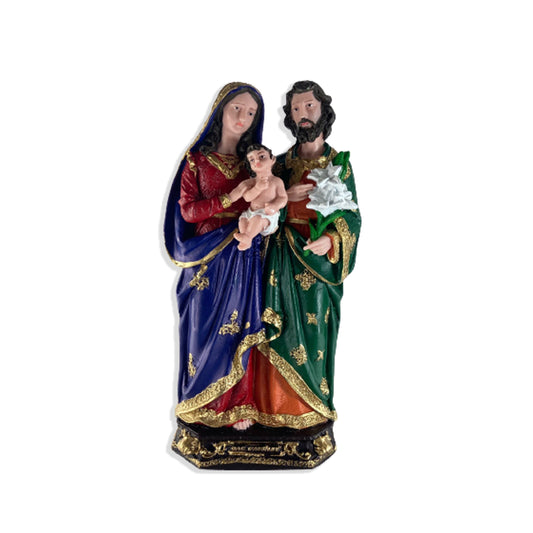 IMAGEM DE RESINA NACIONAL SAGRADA FAMÍLIA 28CM (1 UNIDADE)