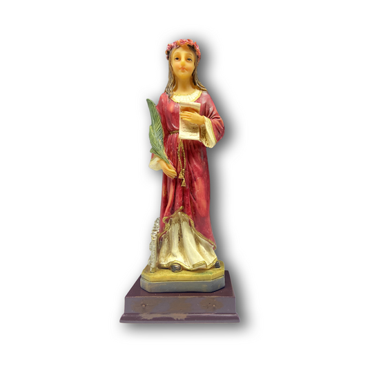 IMAGEM DE RESINA IMPORTADA SANTA CECILIA 15CM (1 UNIDADE)