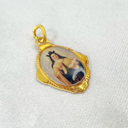 MEDALHA ALUMÍNIO SANTA TERESA D'AVILA MOD2 (36 UNIDADES)
