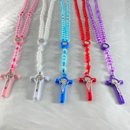 TERÇO NOSSA SENHORA APARECIDA CORES SORTIDAS 10MM (6 UNIDADES)