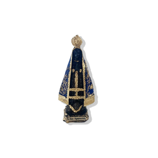 IMAGEM DE GESSO NOSSA SENHORA APARECIDA PINTADA 12CM (1 UNIDADE)