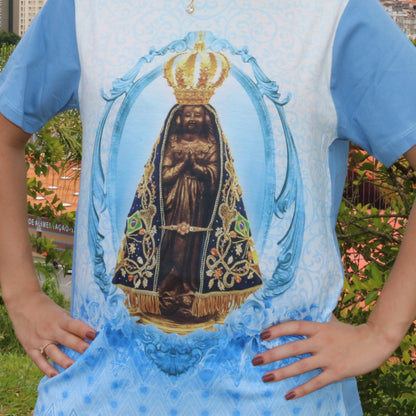 CAMISETA NOSSA SENHORA APARECIDA TAMANHO PP (1 UNIDADE)