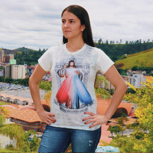 CAMISETA JESUS MISERICORDIOSO TAMANHO G  (1 UNIDADE)