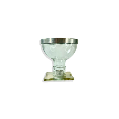 PORTA VELA DE VIDRO PALITO MOD2 8CM (1 UNIDADE)