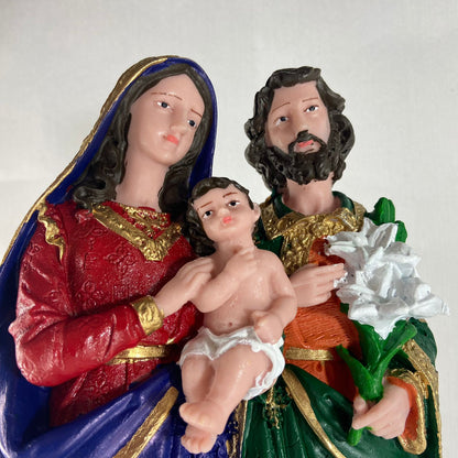 IMAGEM DE RESINA NACIONAL SAGRADA FAMÍLIA 28CM (1 UNIDADE)