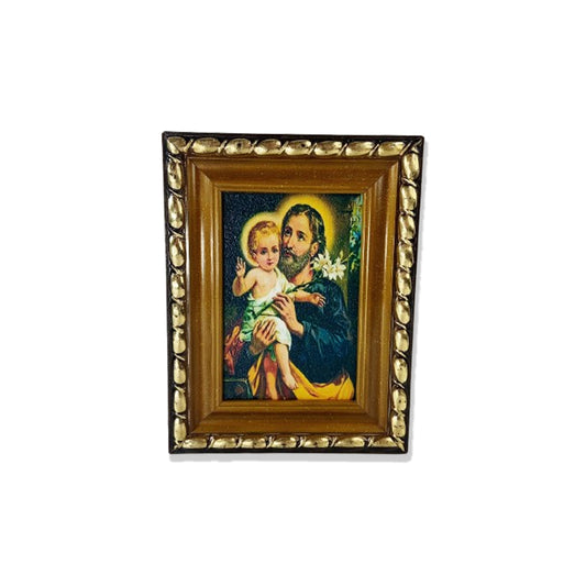 QUADRO COM MOLDURA RESINADO SÃO JOSÉ MOD-2 21X16 (1 UNIDADE)