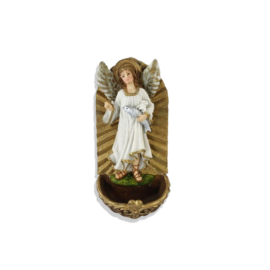 PORTA AGUA BENTA DE RESINA IMPORTADA SÃO RAFAEL 16CM (1 UNIDADE)