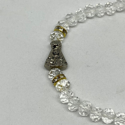 PULSEIRA CRISTAL NOSSA SENHORA APARECIDA TRANSPARENTE (6 UNIDADES)