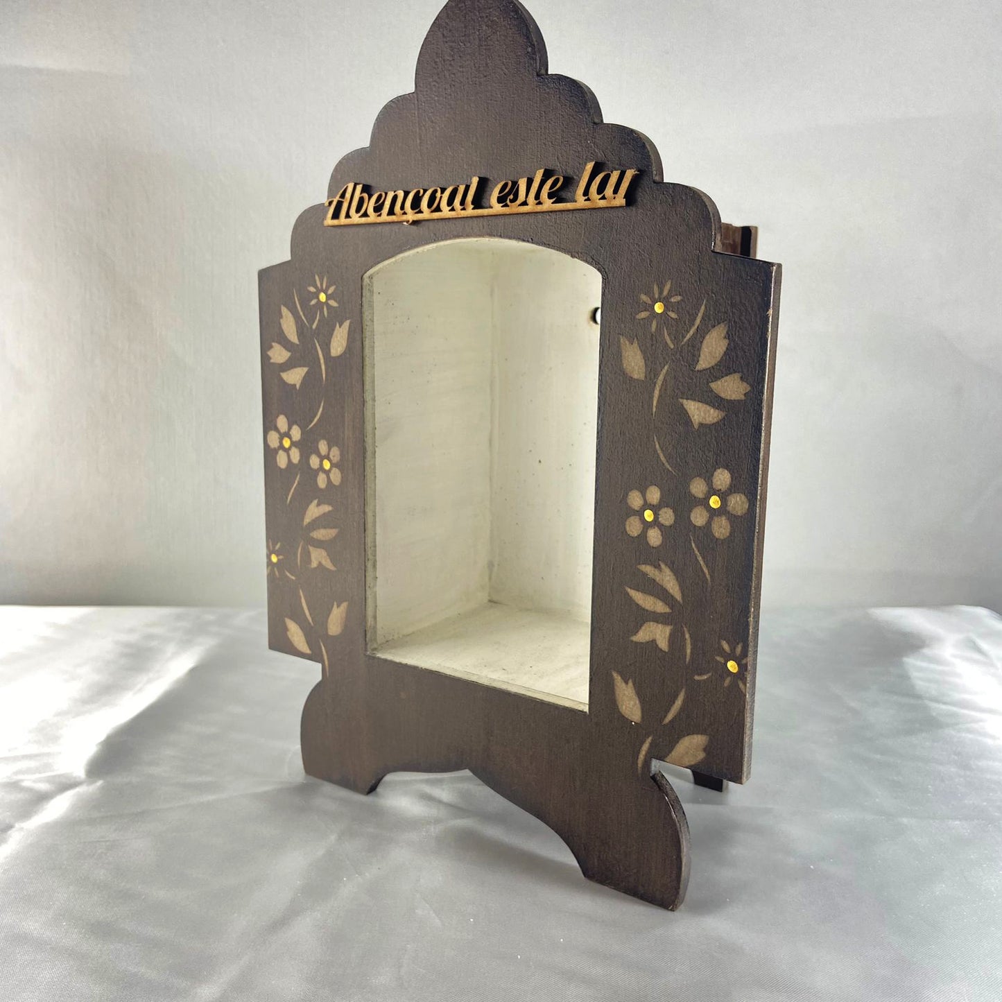 ORATÓRIO TABACO MESA E PAREDE PARA IMAGEM DE 14CM (1 UNIDADE)
