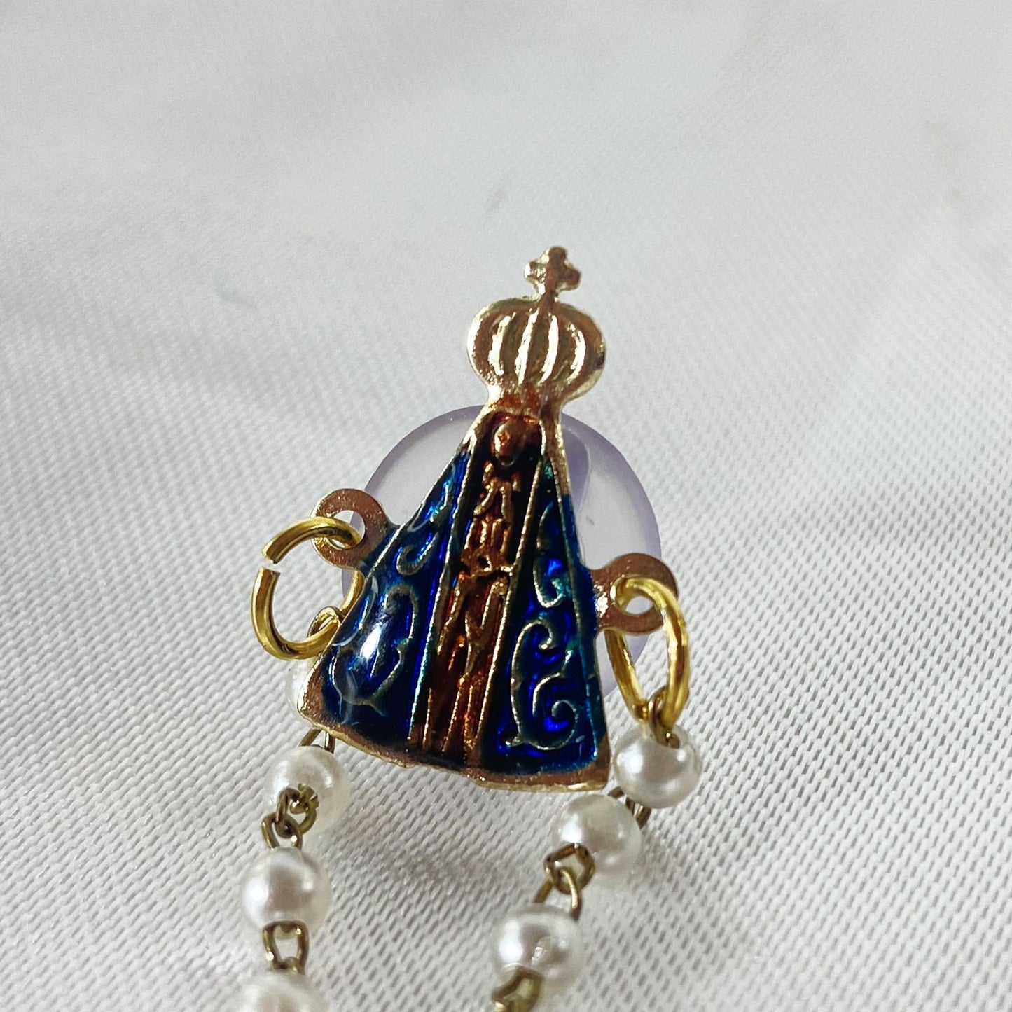 BOTOM NOSSA SENHORA APARECIDA COM TERÇO (12 UNIDADES)