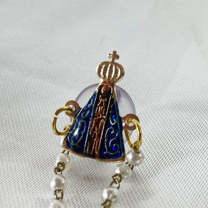 BOTOM NOSSA SENHORA APARECIDA COM TERÇO (12 UNIDADES)