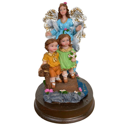 IMAGEM DE RESINA NACIONAL ANJO DA GUARDA 16CM (1 UNIDADE)