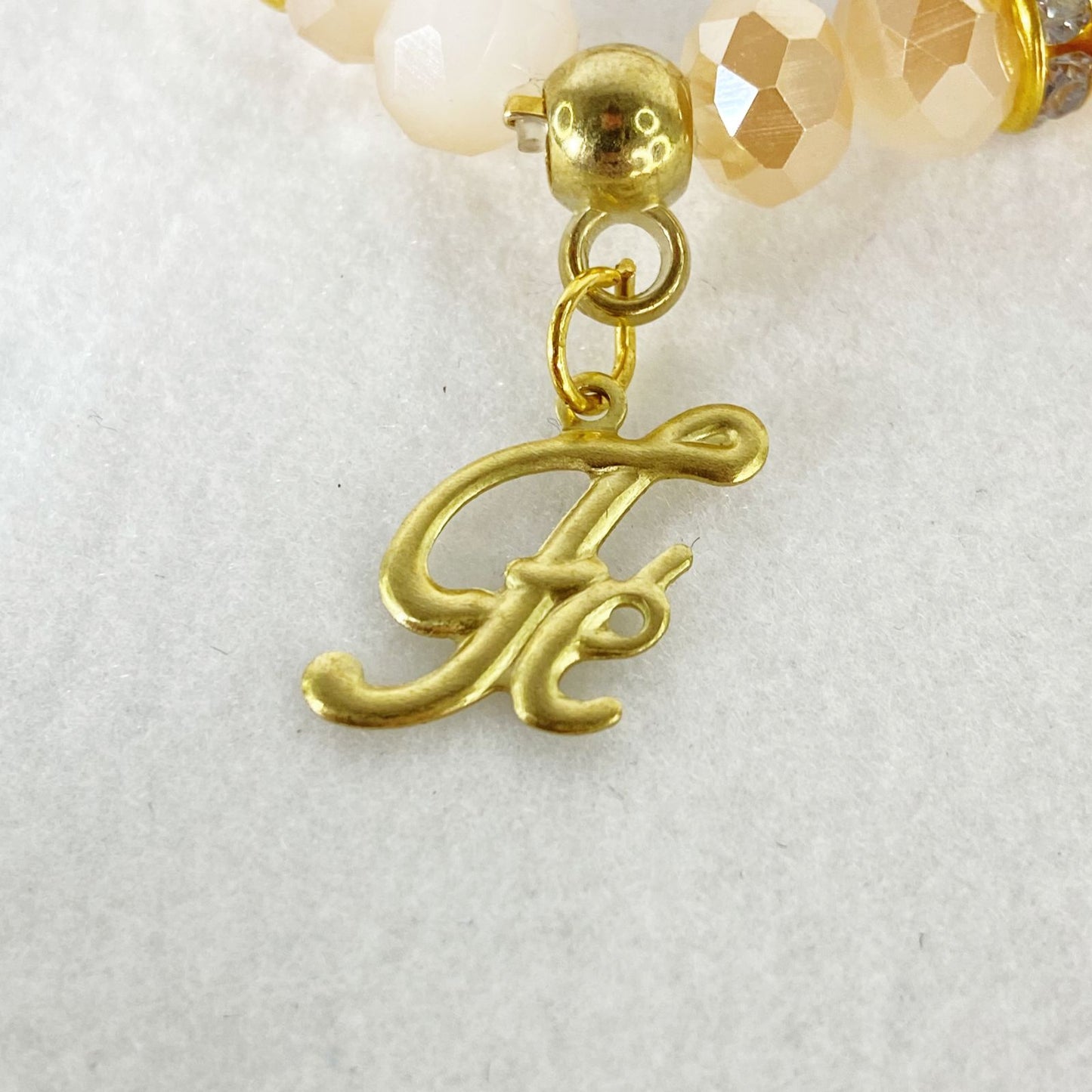 PULSEIRA CRISTAL FÉ CREME ( 3 UNIDADES)