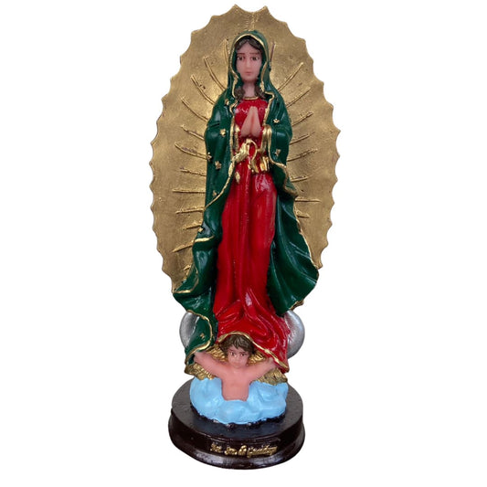 IMAGEM DE RESINA NACIONAL NOSSA SENHORA DE GUADALUPE 21CM (1 UNIDADE)