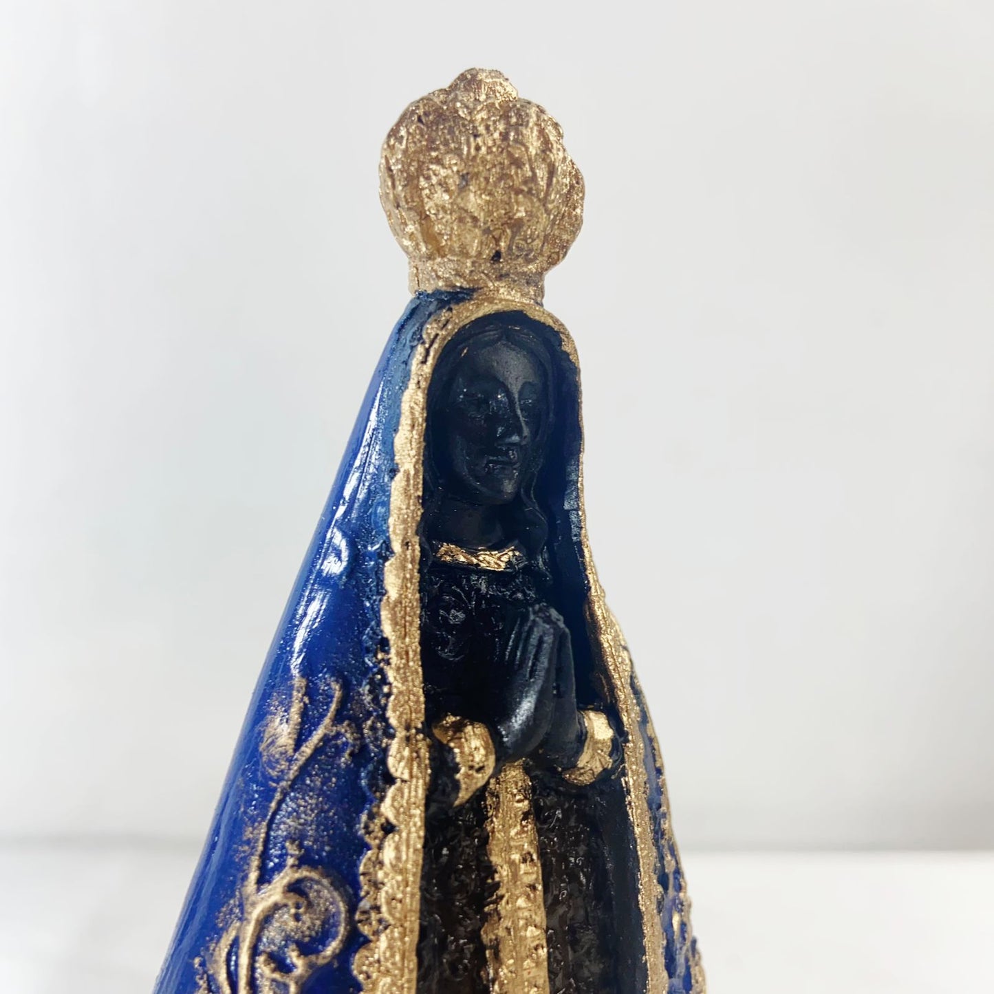 IMAGEM DE GESSO NOSSA SENHORA APARECIDA PINTADA 12CM (1 UNIDADE)