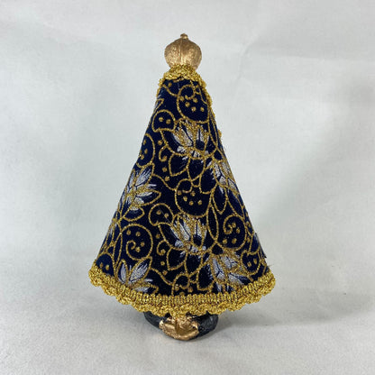 IMAGEM DE GESSO NOSSA SENHORA APARECIDA COM MANTO  MOD2 20CM (1 UNIDADE)