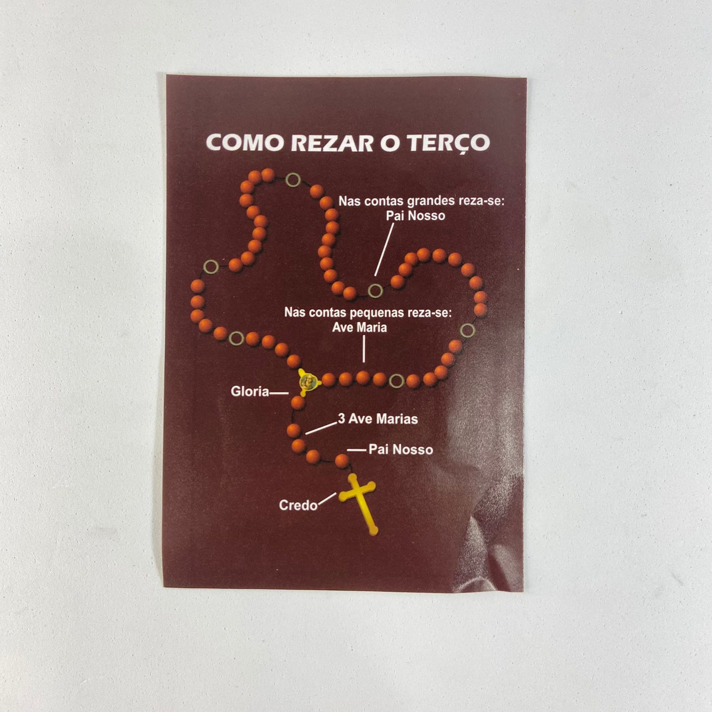 TERÇO SEMENTE CONTA DE LÁGRIMAS DE NOSSA SENHORA (1 UNIDADE)