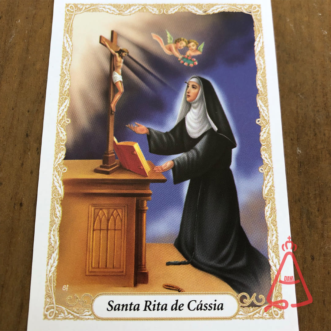 FOLHETO DE ORAÇÃO SANTA RITA DE CÁSSIA (300 UNIDADES)