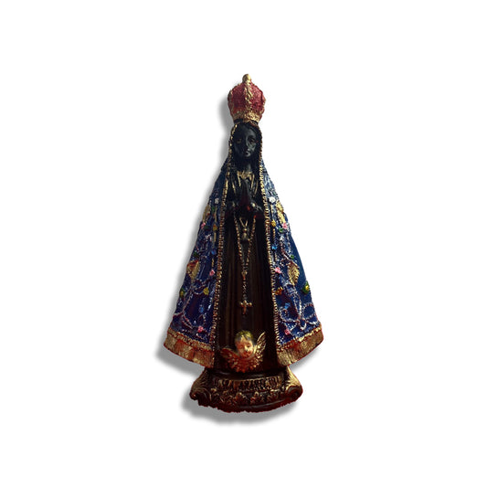 IMAGEM DE RESINA NACIONAL NOSSA SENHORA APARECIDA 16CM (1 UNIDADE)