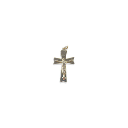 PINGENTE DOURADO CRUCIFIXO MOD2 (12 UNIDADES)