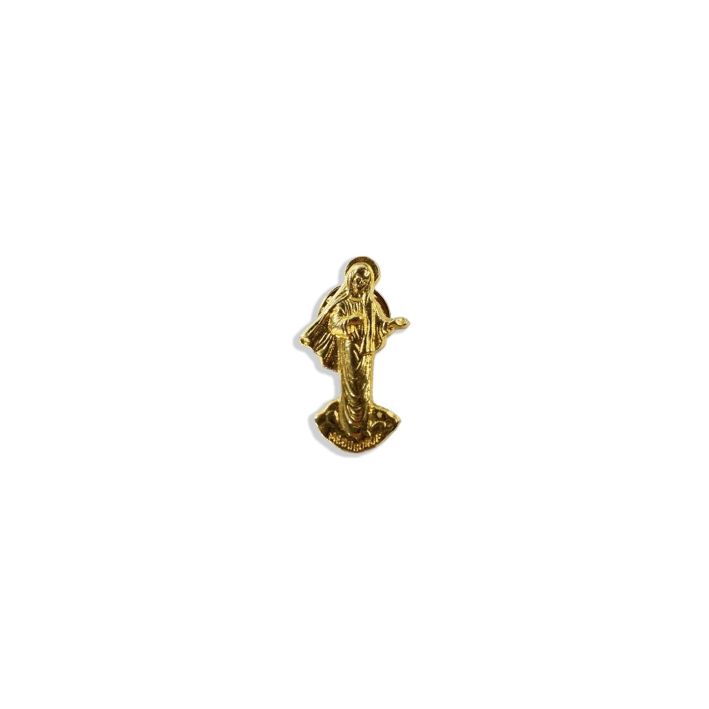 BOTOM DOURADO NOSSA SENHORA DE MEDJUGORJE (4 UNIDADES)