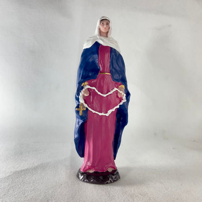 IMAGEM DE RESINA NACIONAL NOSSA SENHORA DAS LÁGRIMAS 20CM (1 UNIDADE)