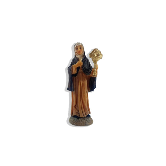 IMAGEM DE RESINA IMPORTADA SANTA CLARA 08CM (1 UNIDADE)