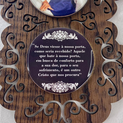 ADORNO ÚNICO TRIPLO SANTA DULCE DOS POBRES (1 UNIDADE)