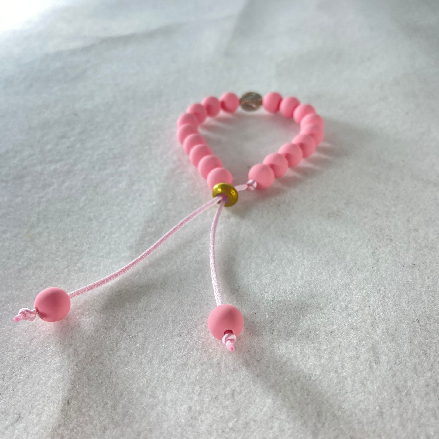 PULSEIRA EMBORRACHADA NOSSA SENHORA APARECIDA ROSA REGULÁVEL (6 UNIDADES)