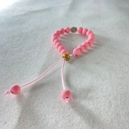 PULSEIRA EMBORRACHADA NOSSA SENHORA APARECIDA ROSA REGULÁVEL (6 UNIDADES)