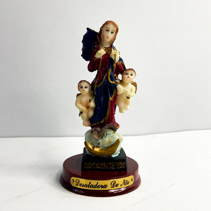 IMAGEM DE RESINA IMPORTADA NOSSA SENHORA DESATADORA DOS NÓS 9CM (1 UNIDADE)