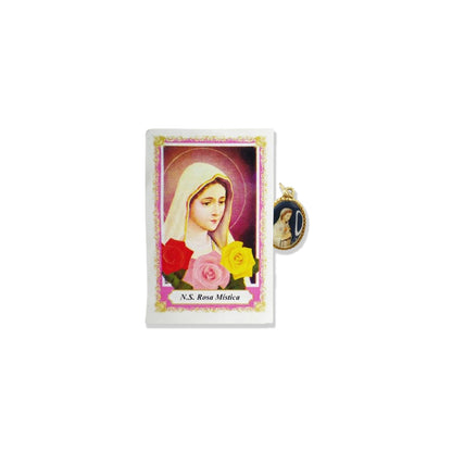 MEDALHA ALUMINIO NOSSA SENHORA ROSA MÍSTICA (36 UNIDADES)