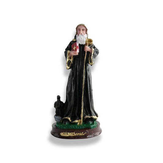 IMAGEM DE RESINA NACIONAL SÃO BENTO 15CM (1 UNIDADE)