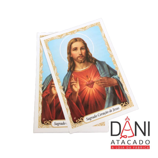 FOLHETO DE ORAÇÃO SAGRADO CORAÇÃO DE JESUS (300 UNIDADES)