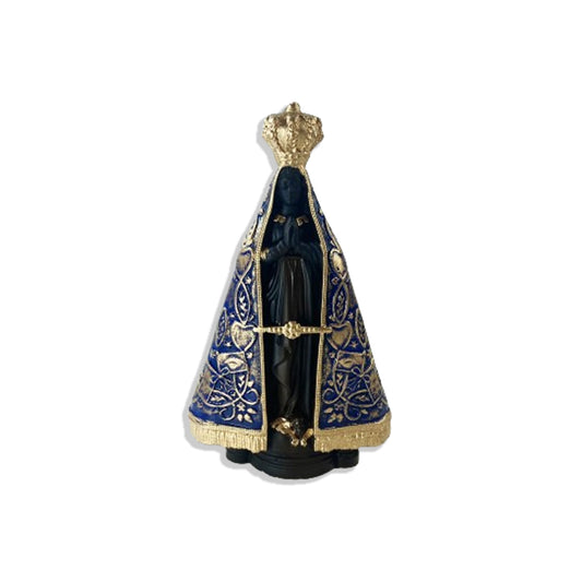 IMAGEM DE GESSO NOSSA SENHORA APARECIDA PINTADA 16CM (1 UNIDADE)